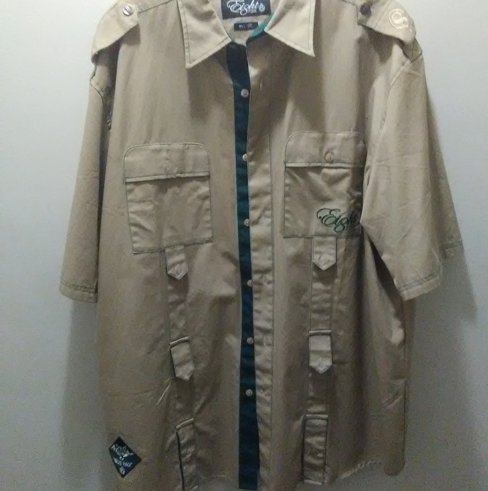 Eighty 732 kahki Botton down shirt.